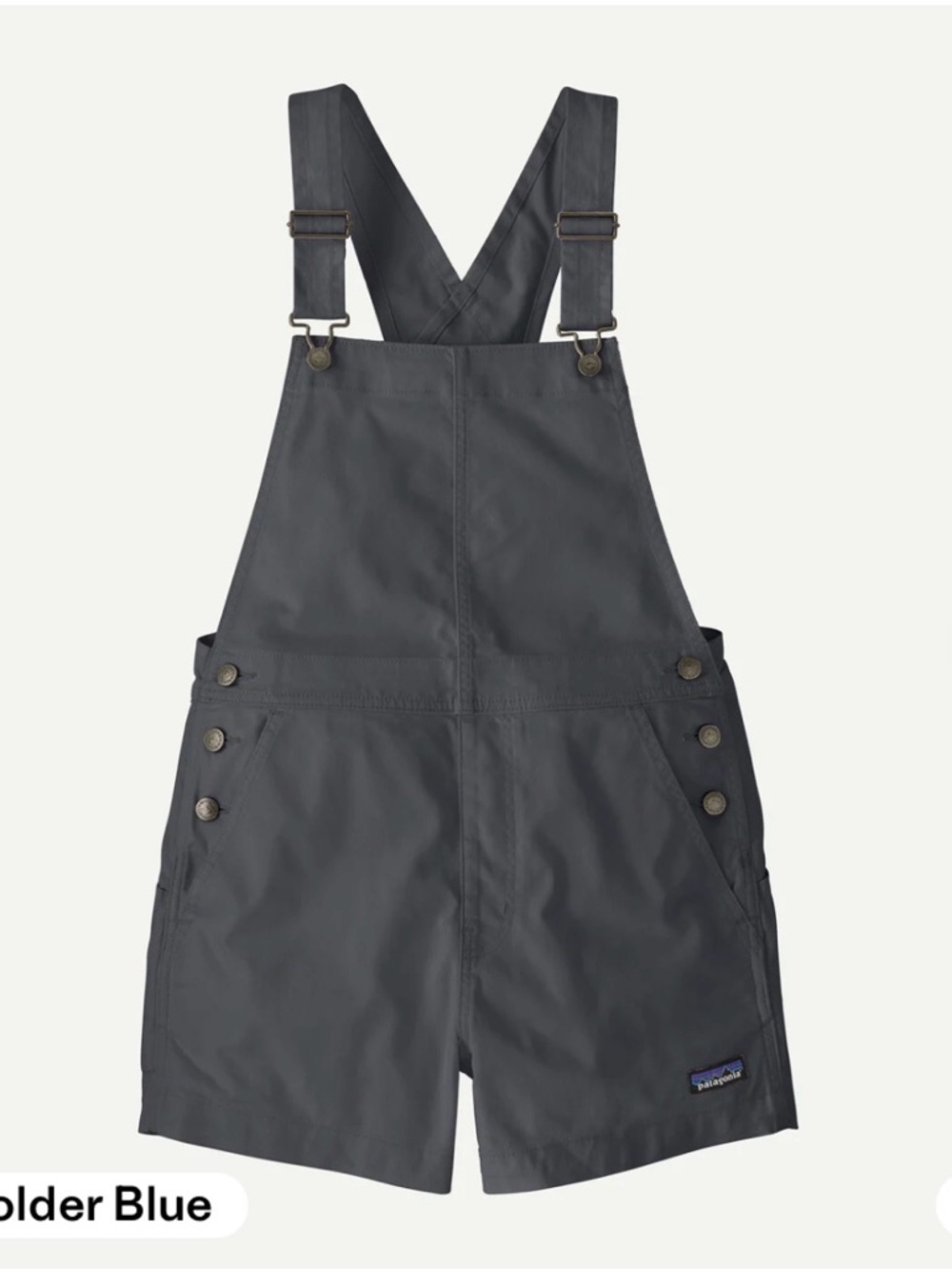 Patagonia Slate Gray Short Overalls